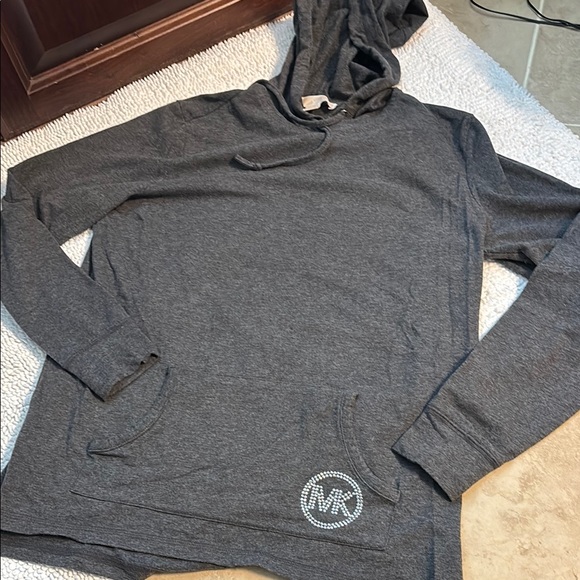 MICHAEL Michael Kors Gray Hooded Sweatshirt - Picture 1 of 3